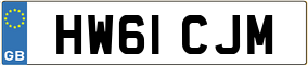 Trailer License Plate